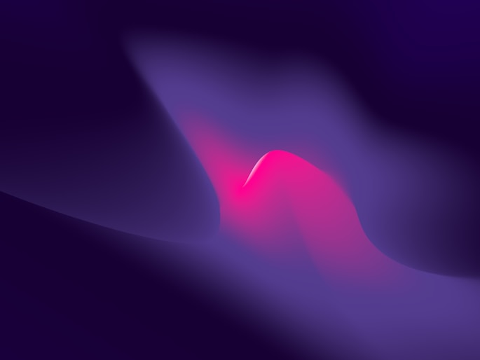 Abstract purple and blue gradient mesh representing data layers