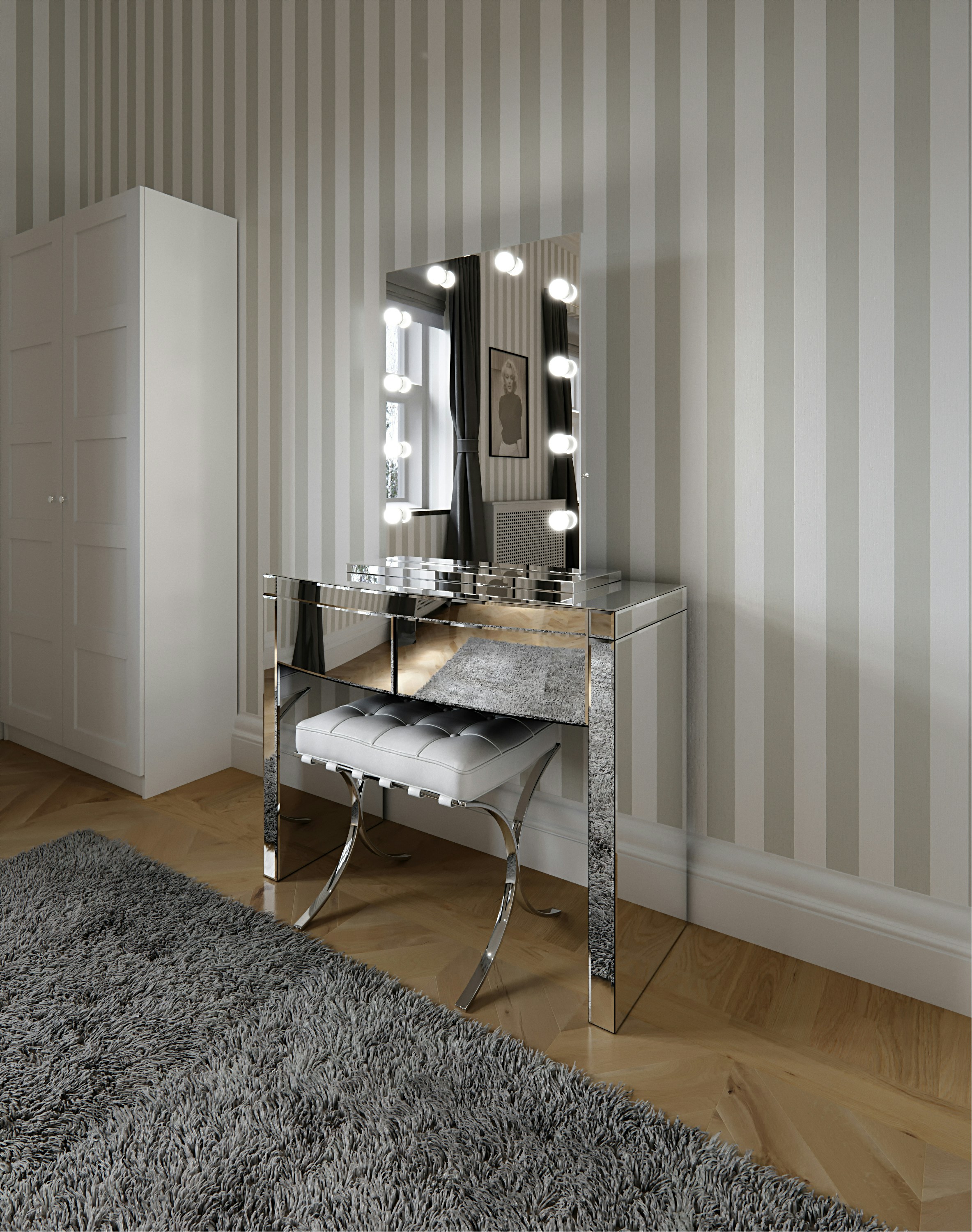 Elegant Vanity Stool