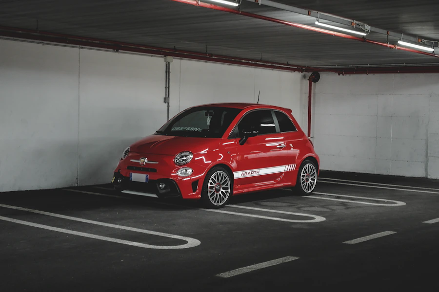 Fiat 500 citadine rouge