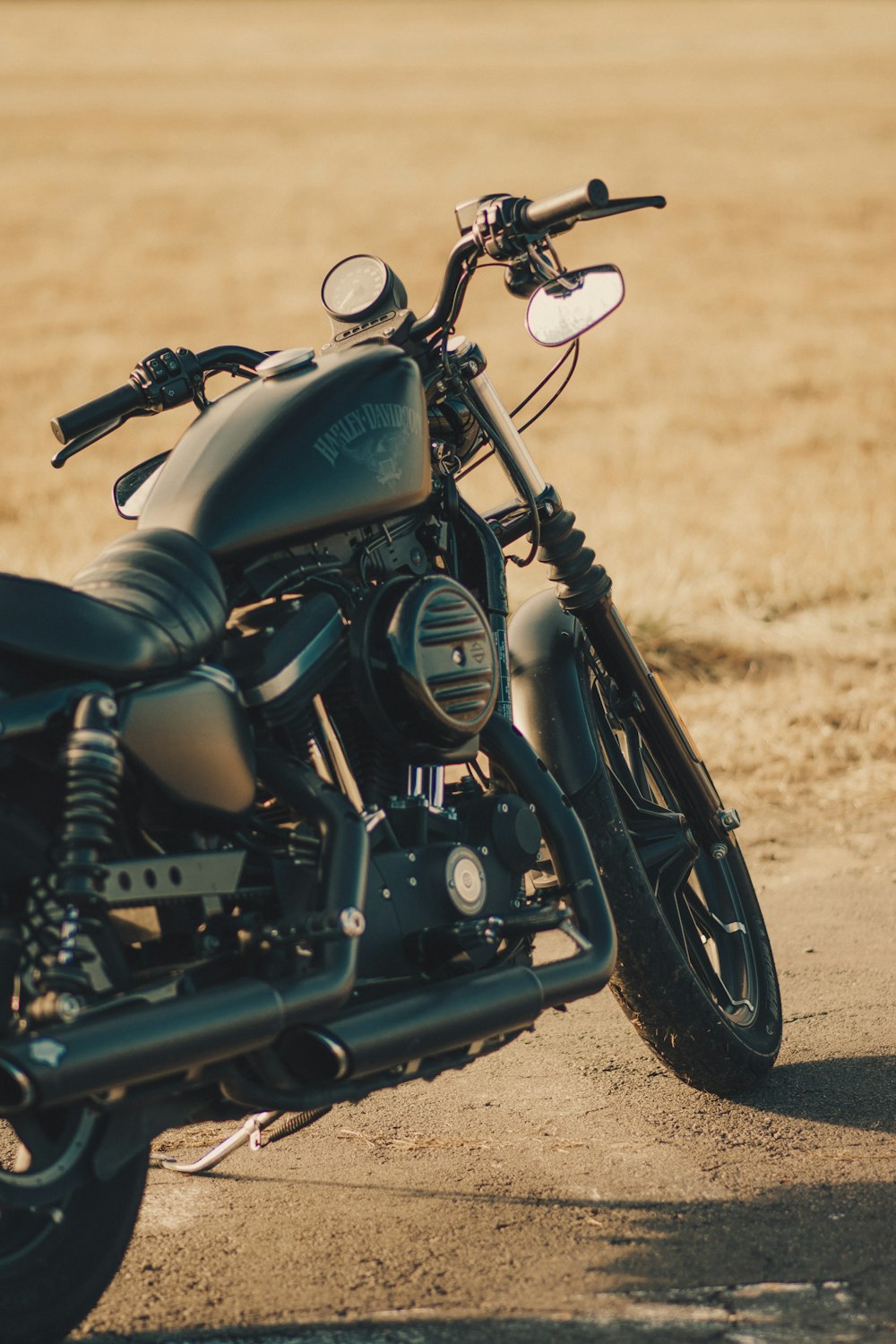 black and silver cruiser motorcycle