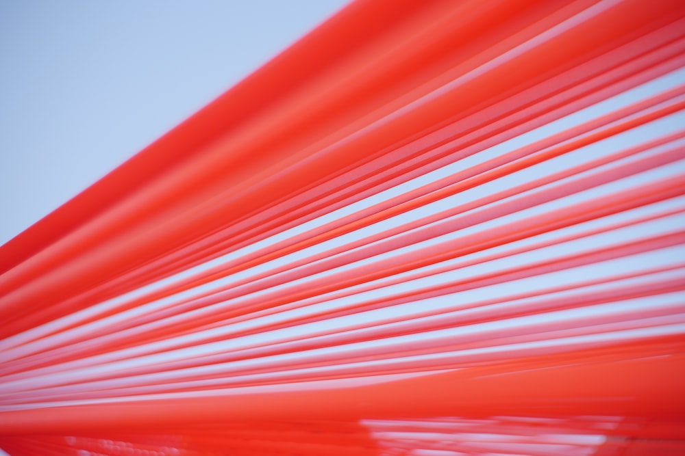 red and white light fixture