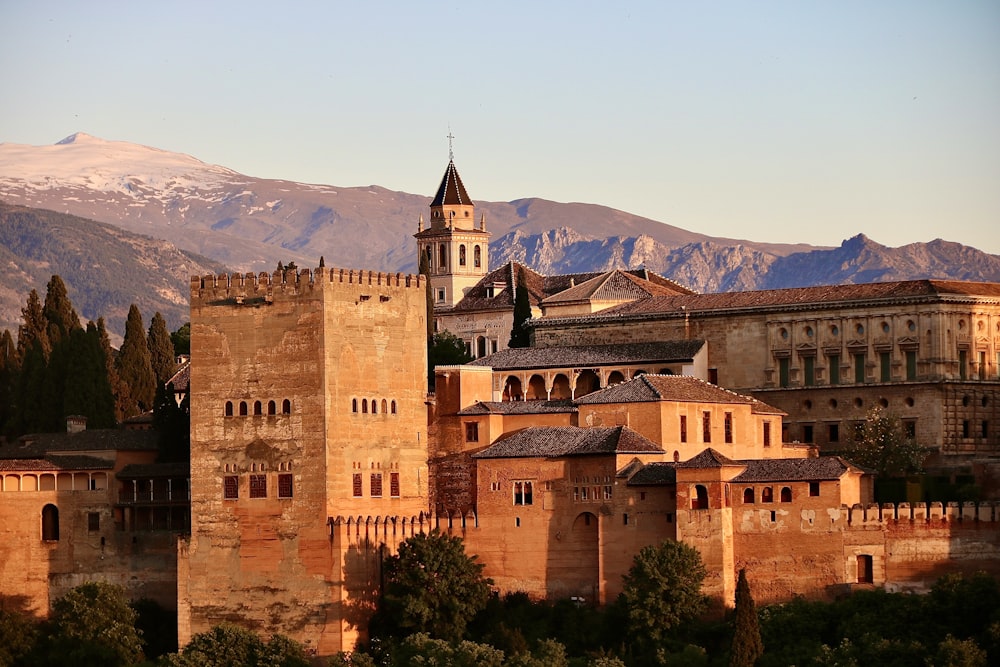 Het Alhambra fort bij Granada met moorse invloeden