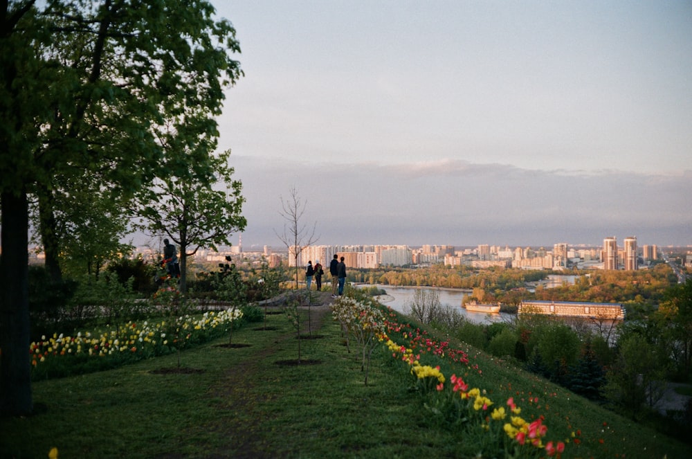 people walking on pathway near body of water during daytime