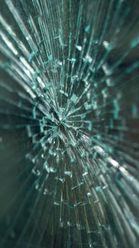 Close-up of realistic debris generated from a crash simulation