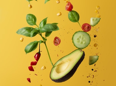 green and red fruit with green leaves