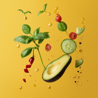 green and red fruit with green leaves