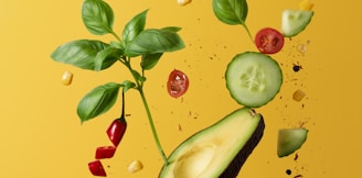 green and red fruit with green leaves