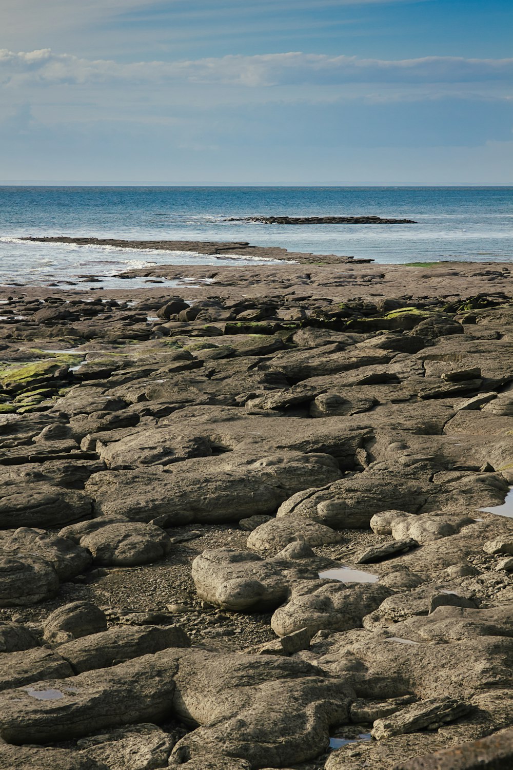 brown rocky shore near body of water during daytime