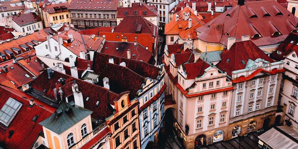 red and white concrete building