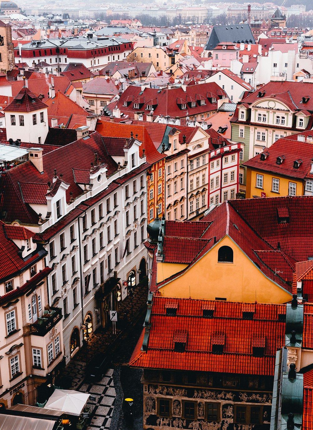 red and white concrete buildings during daytime