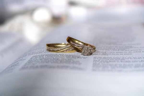 Wedding rings in a Bibleby Anna Might