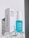 A skincare product consisting of a white rectangular box and a blue serum bottle displayed on a clear acrylic stand. The box has bold black text saying 'Good Skin Club' and 'We All Belong'. The bottle is labeled as 'Ultrahydrate Serum' and contains essential amino acids.