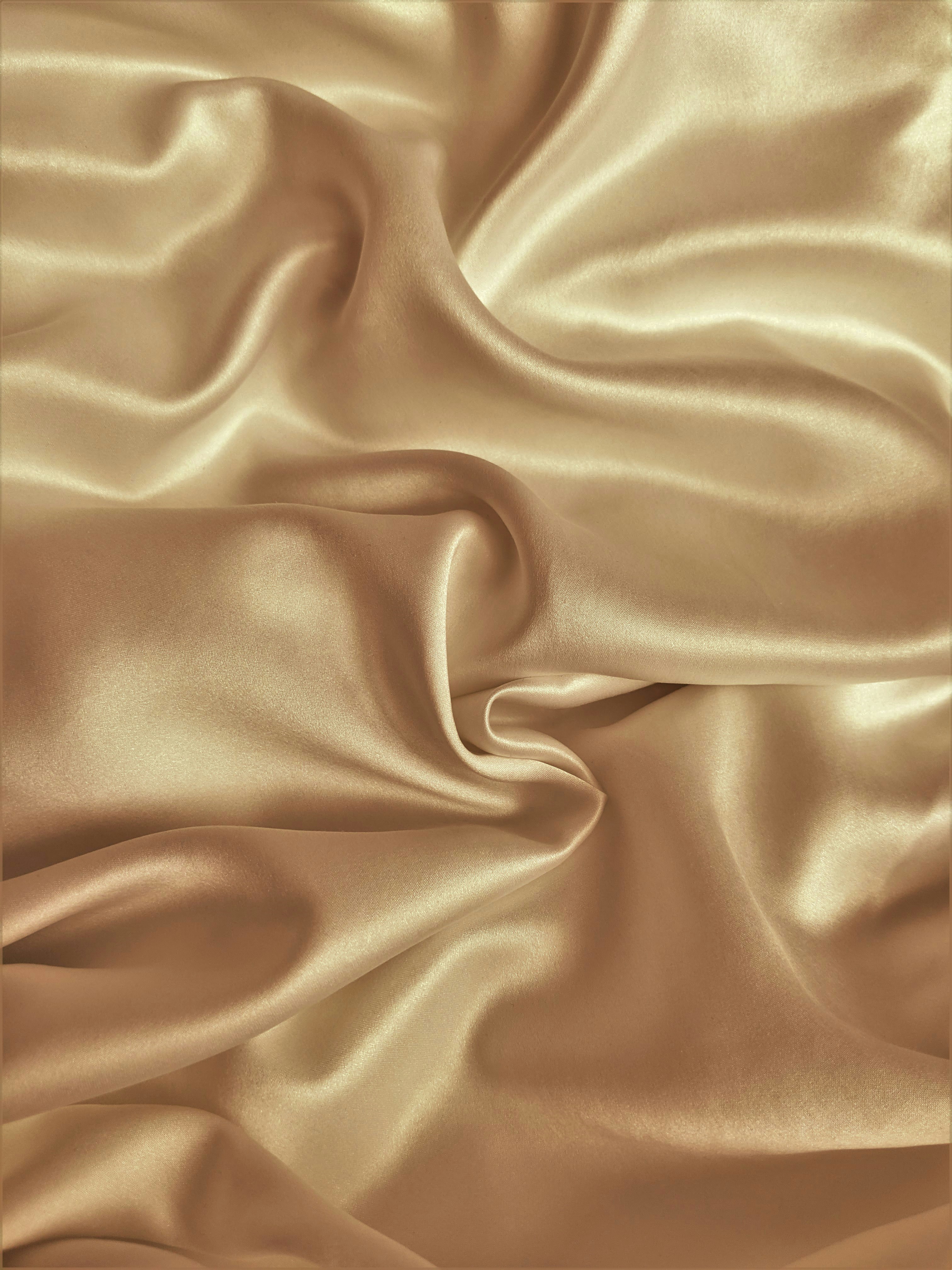 Gold silk in natural light