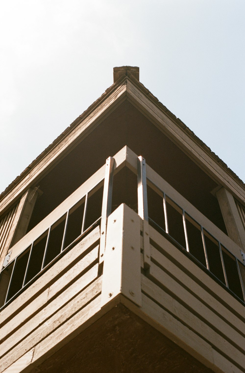 brown and white wooden building