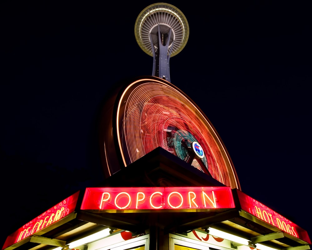 red and blue UNKs neon signage