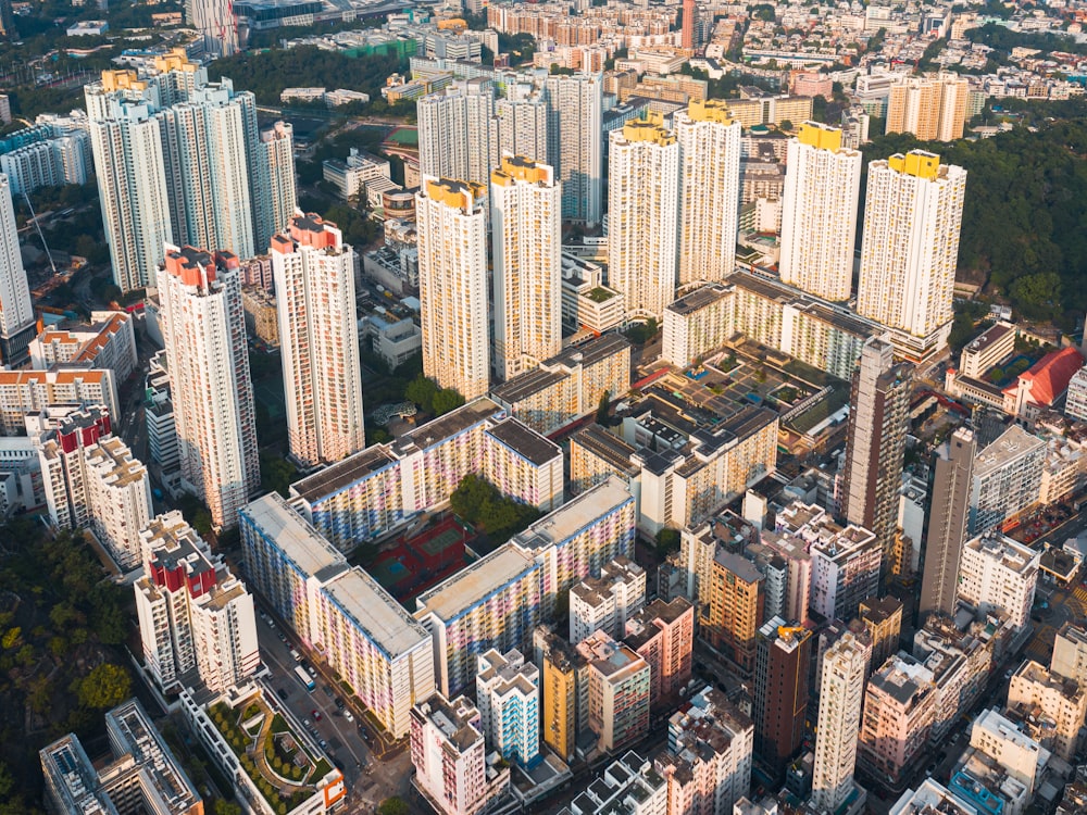 aerial view of city buildings during daytime