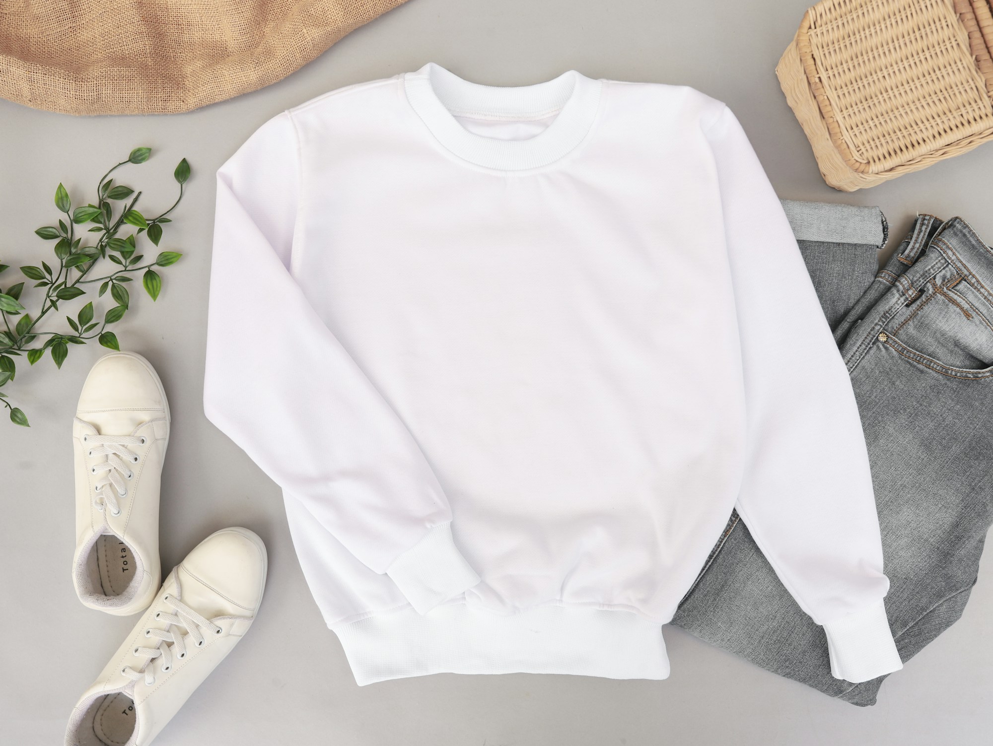 Branded apparel on a curated rack