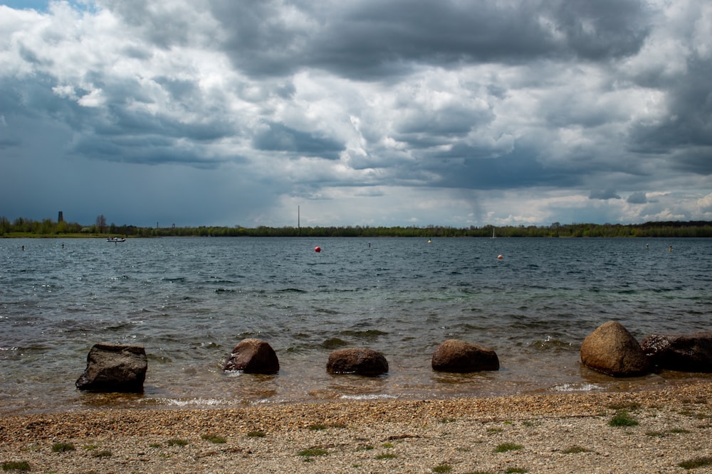 body of water under cloudy sky during daytime