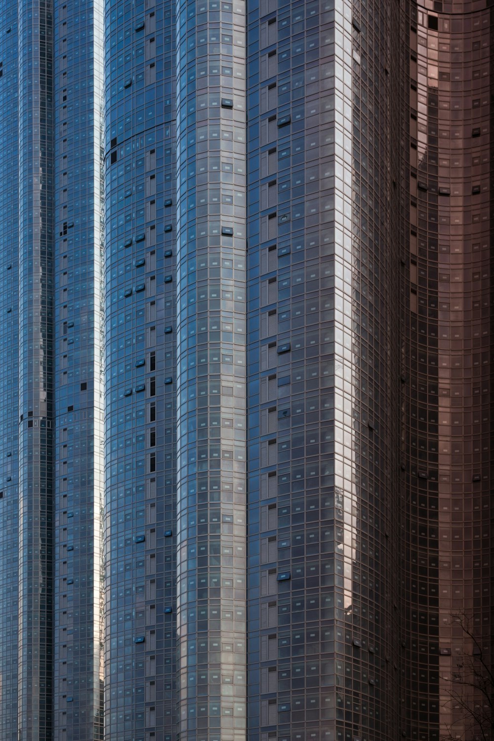 white and blue concrete building