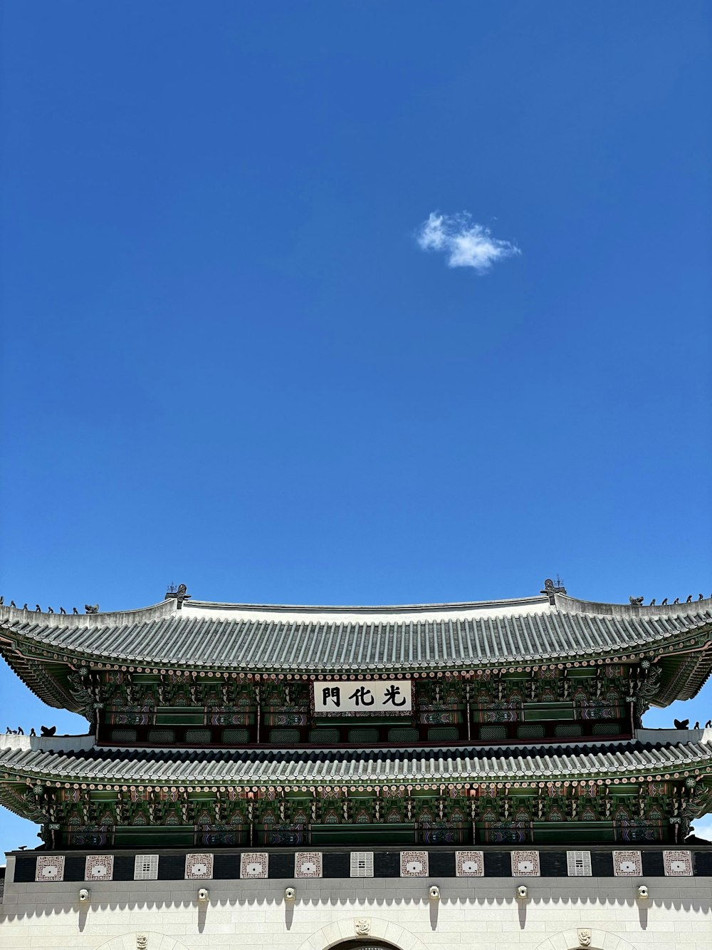 green and white temple under blue sky during daytime