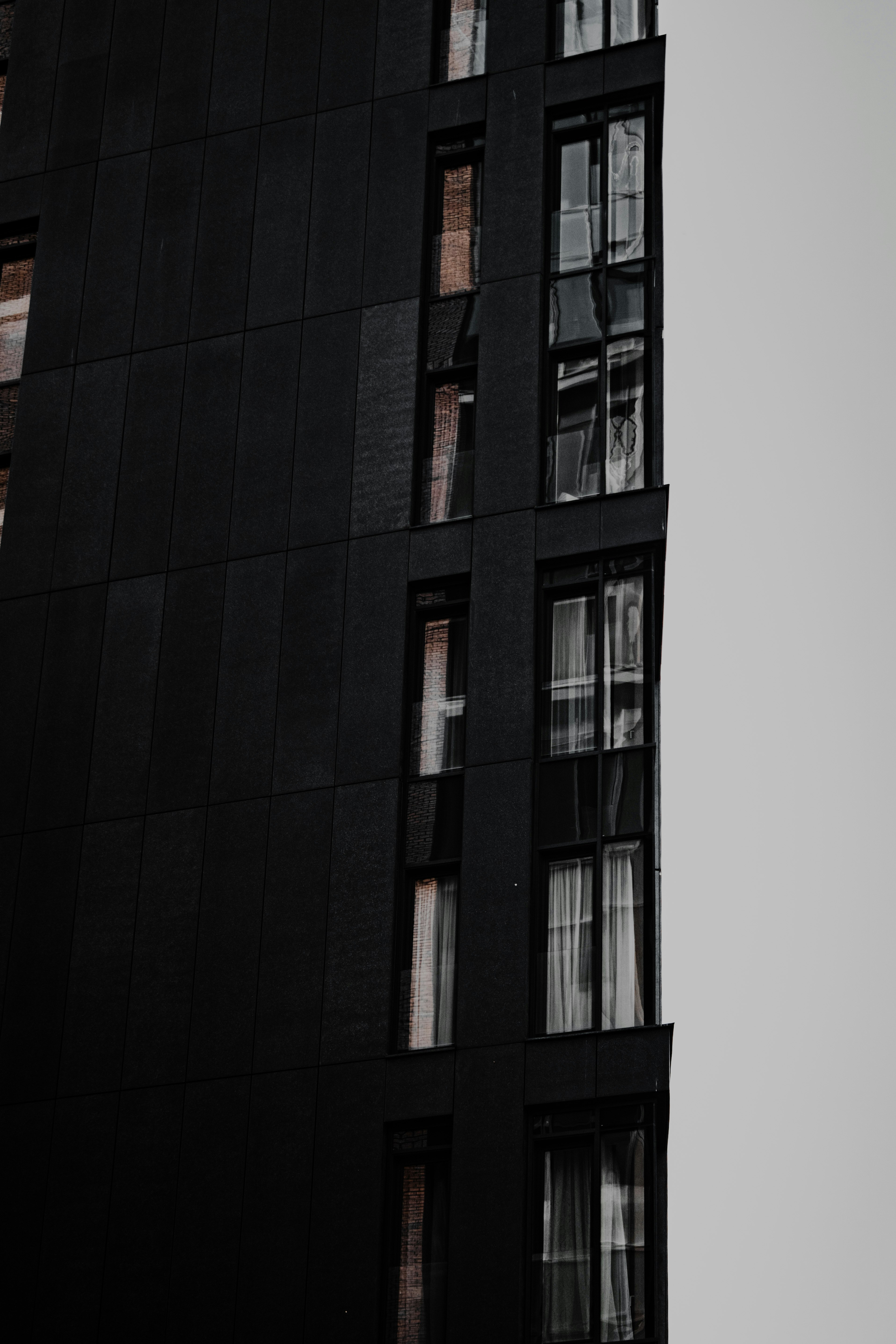 black and brown concrete building