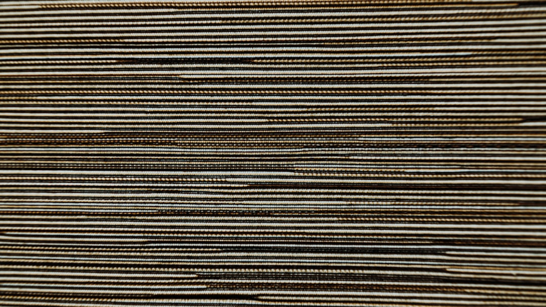 black and white striped textile