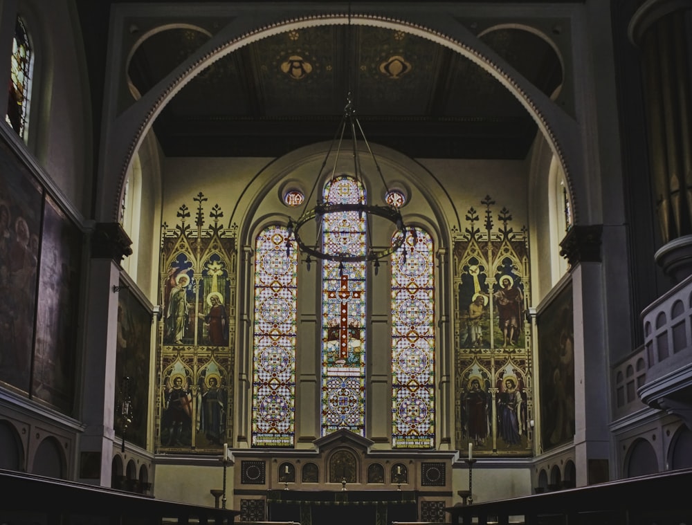 brown and white cathedral interior