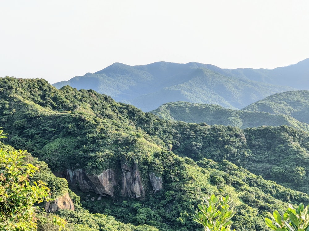 green and gray mountains under white sky during daytime