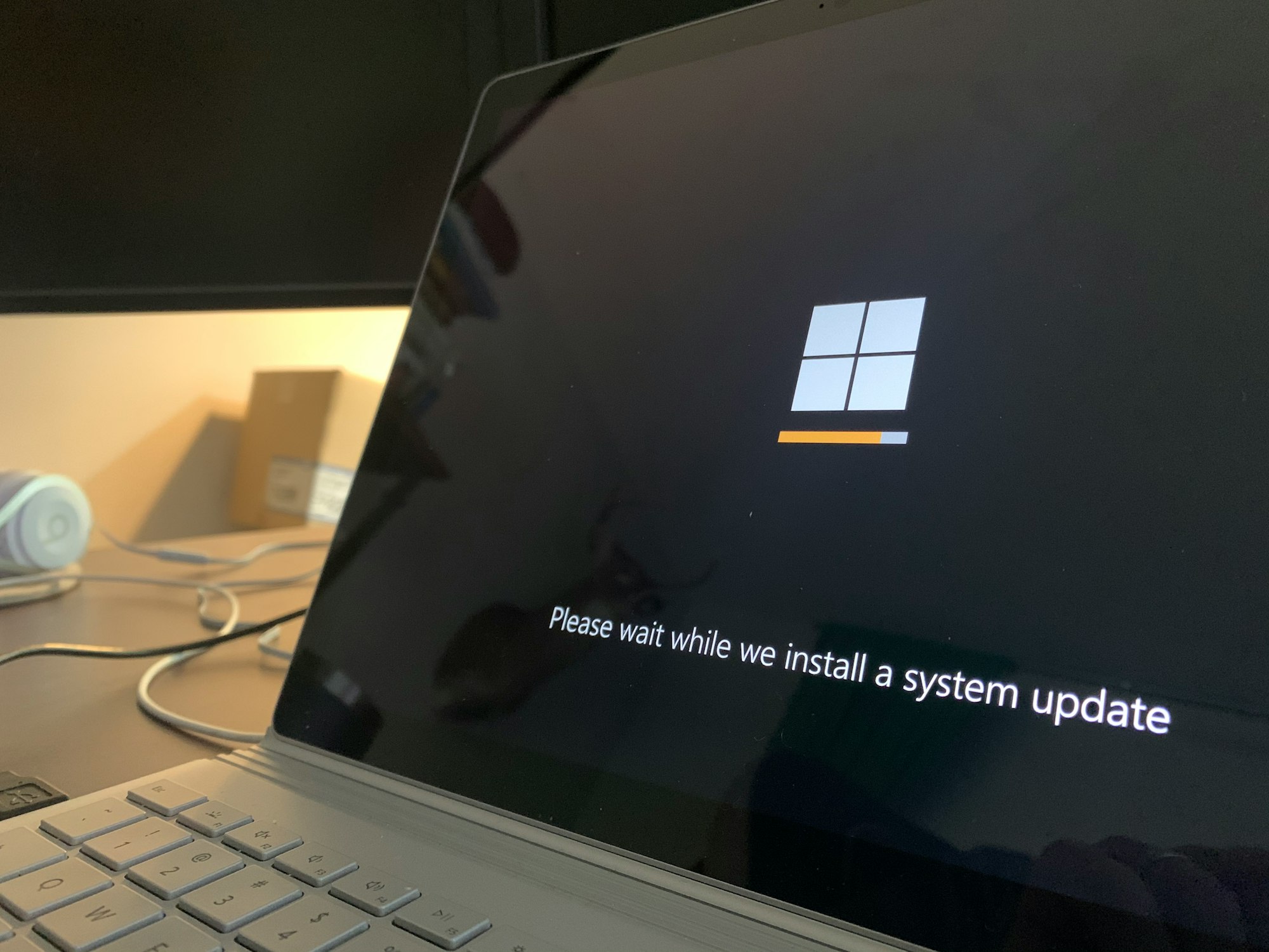 Microsoft Windows update screen