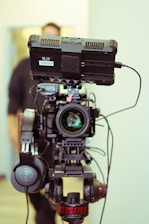 black and gray video camera