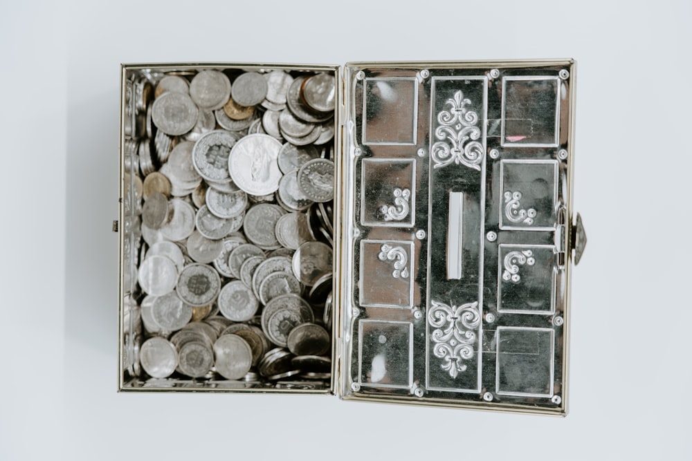 silver and gold coin collection