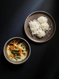 white rice in stainless steel bowl