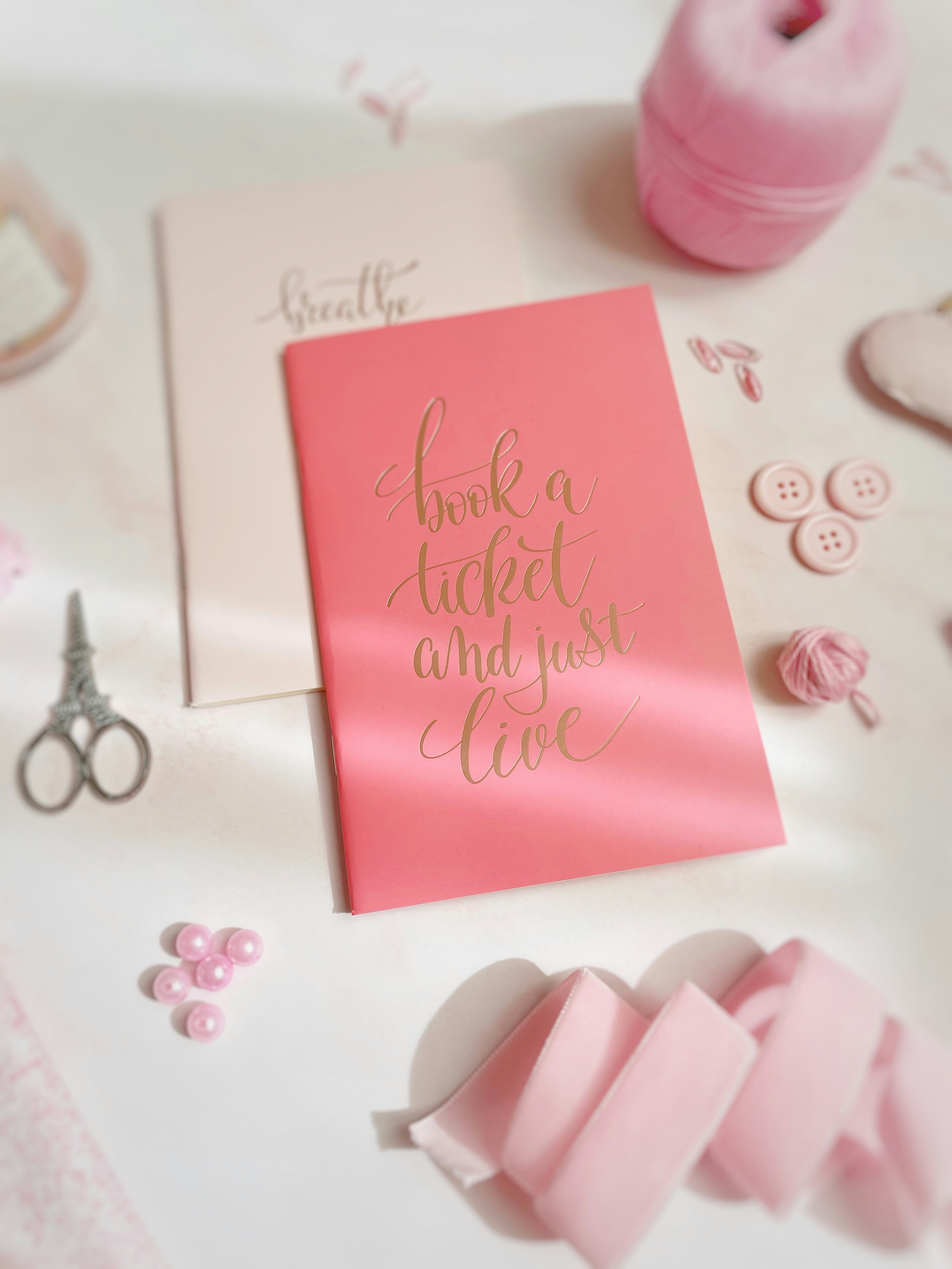 happy birthday greeting card on white table