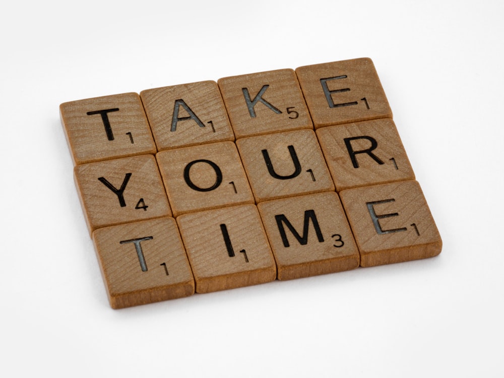 brown wooden blocks on white surface