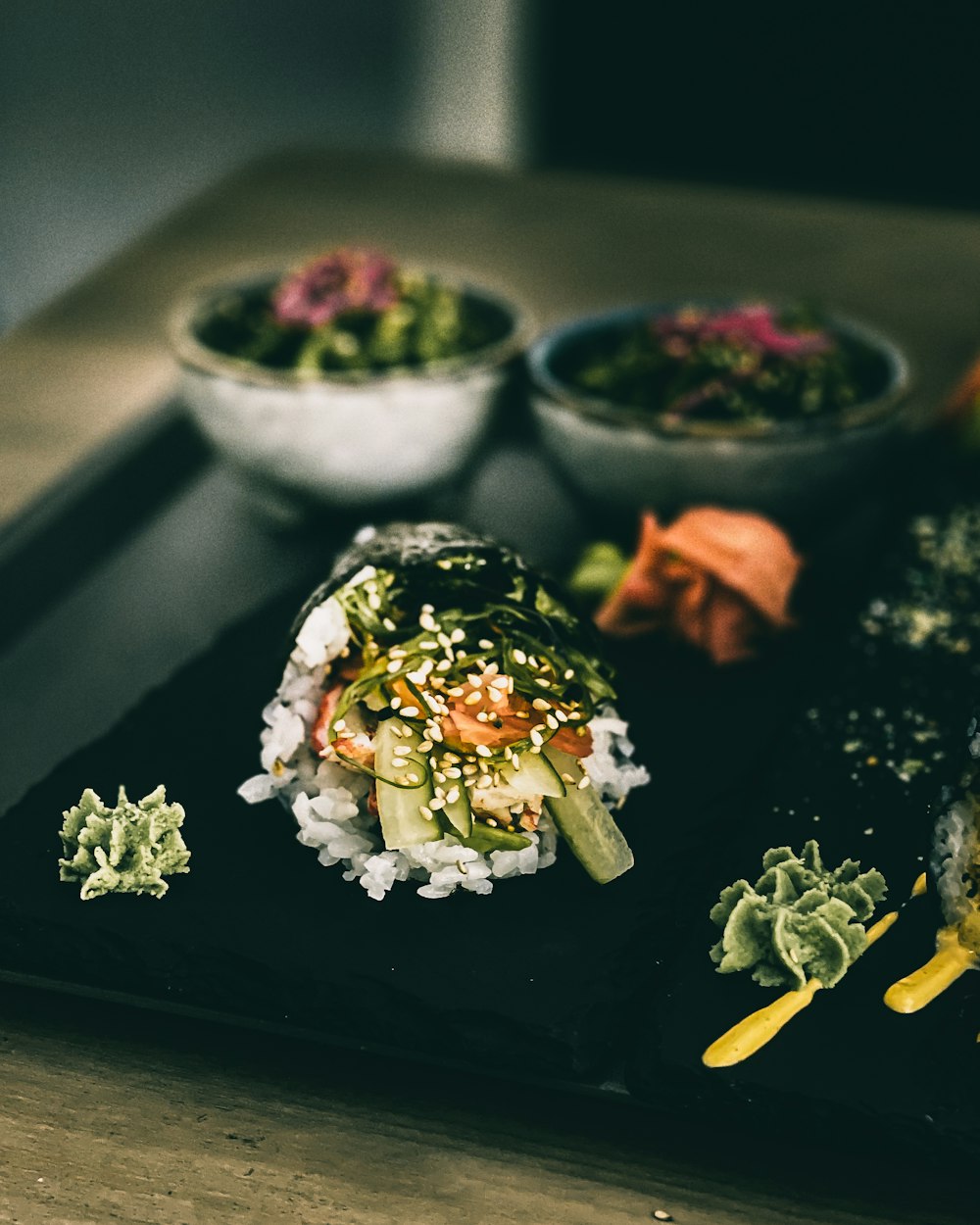 white ceramic bowl with green vegetable and meat dish