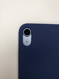 Close-up of the reinforced camera protection on the premium case.
