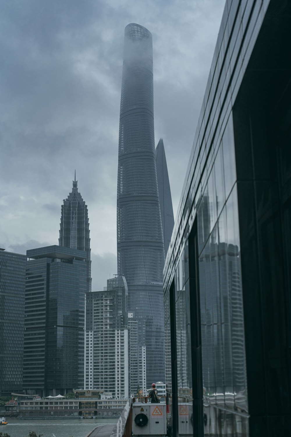 gray concrete building under gray sky