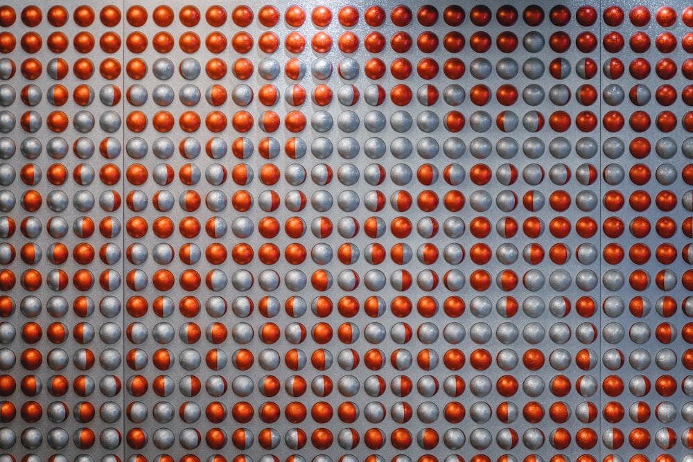 orange and gray round plastic