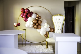 An elegant setup featuring Futura chairs at an event.