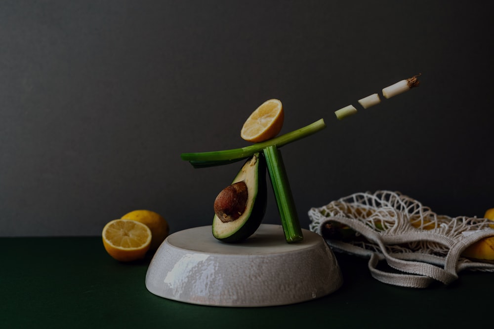 sliced apple fruit on white round plate