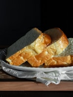 bread on white paper towel