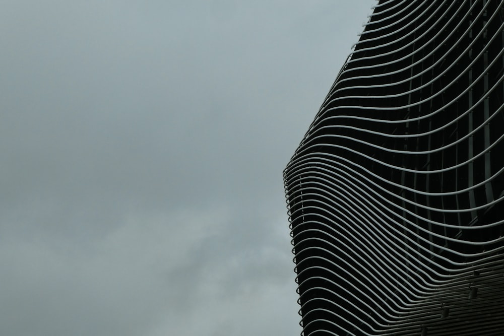 black and white striped textile