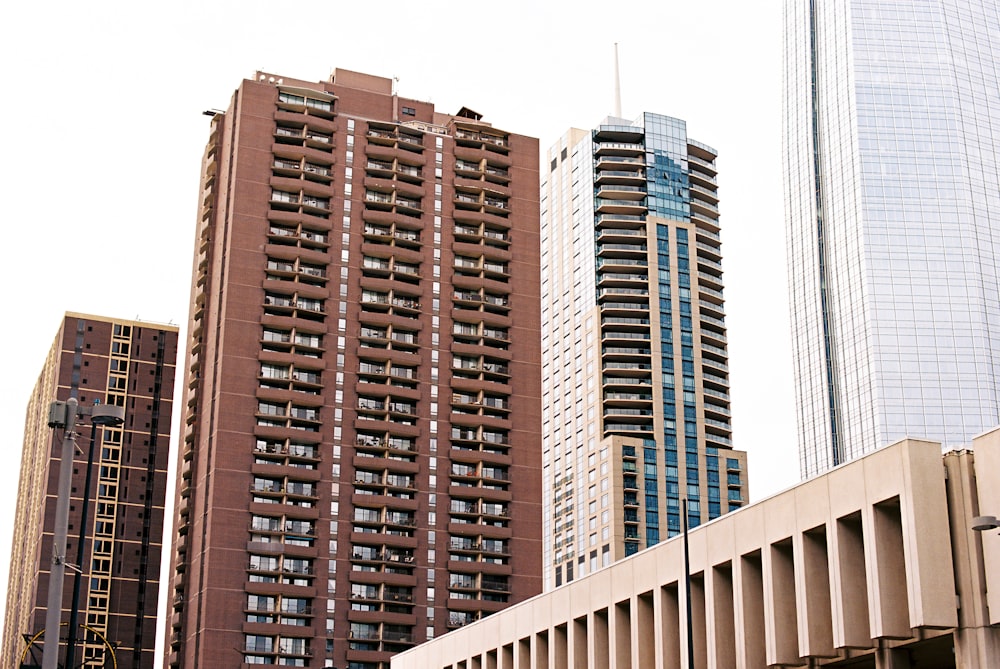 brown and white high rise buildings