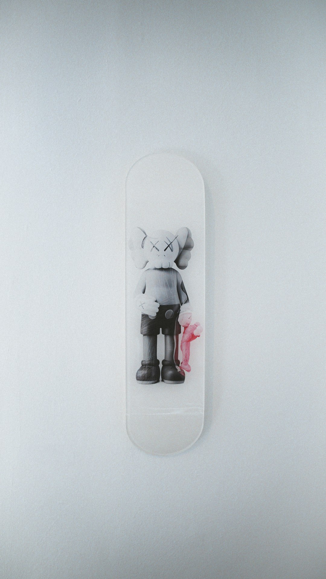 mickey mouse sticker on white wall