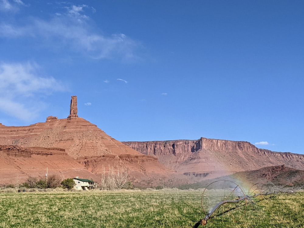 brown rock formation under blue sky during daytime