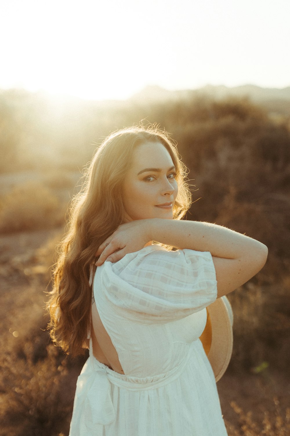 woman in white tank top