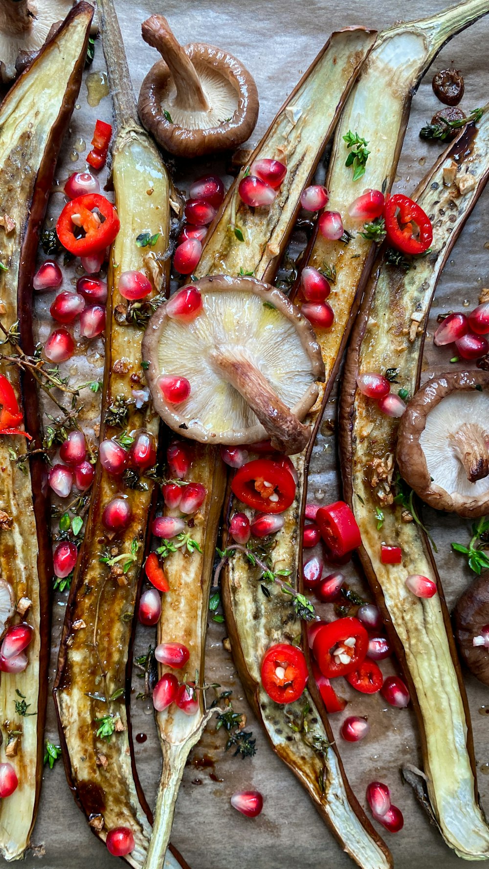 red and brown fruit on brown wooden table