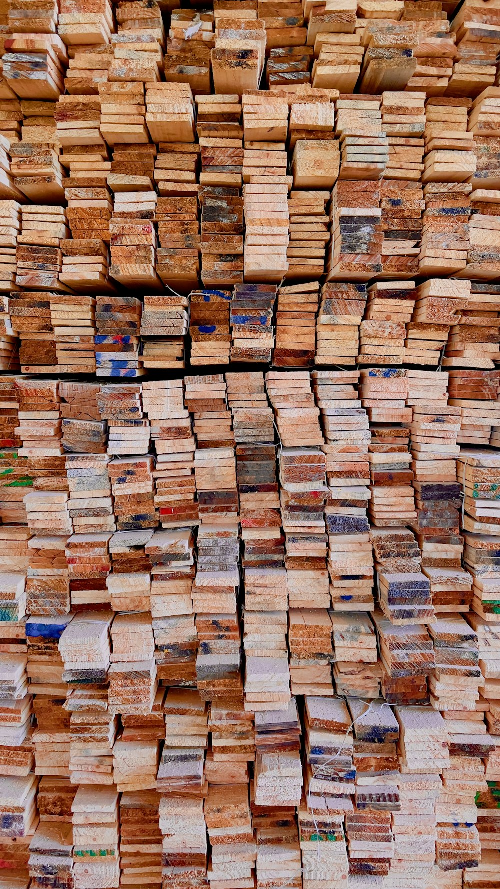 stack of brown wooden logs