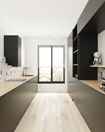 Kitchen fitters Brighton matte black