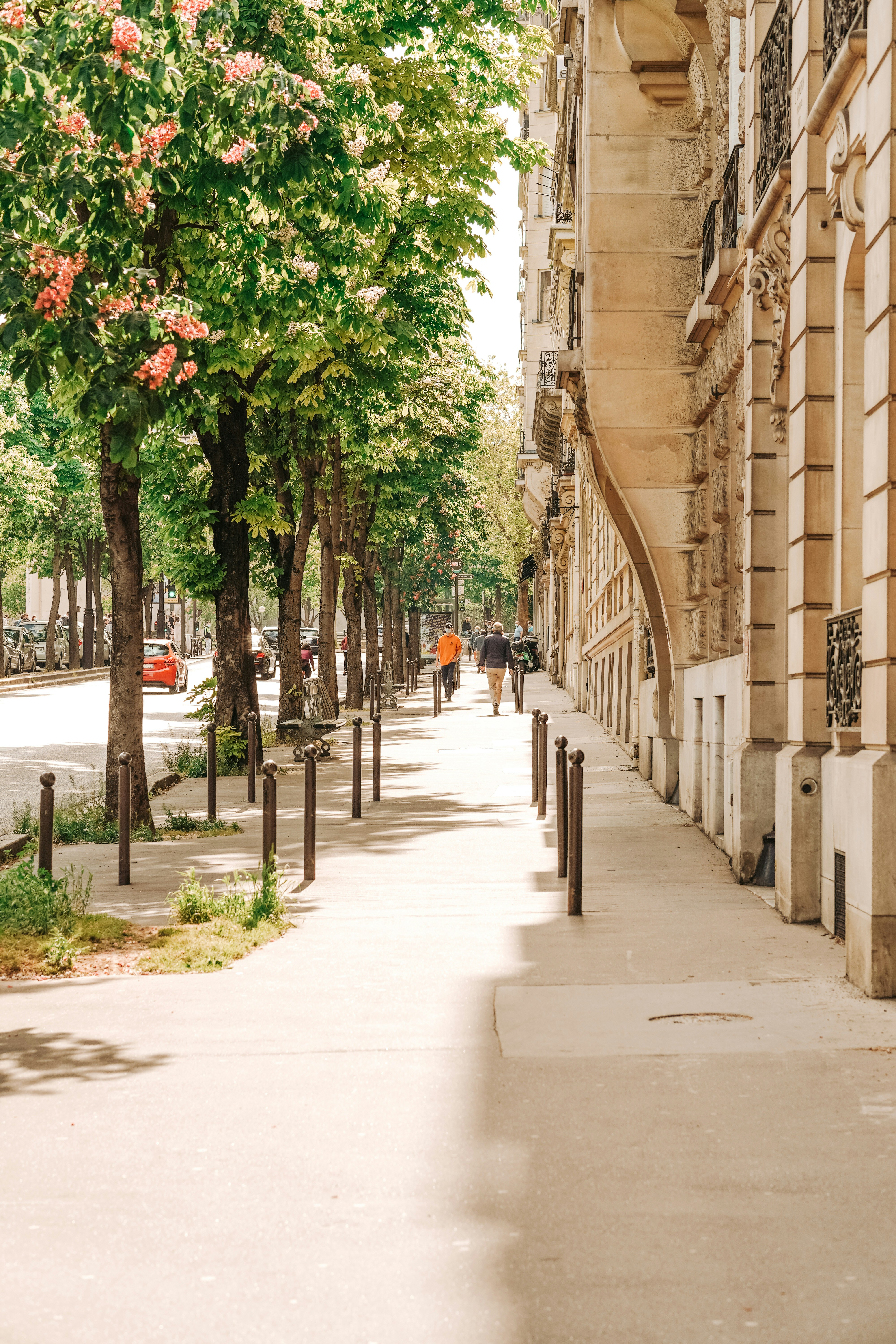 A charming street in Montmartre, Paris.